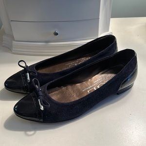 AGL Ballet flats “Dara” size 37/7 black leather, cap toe